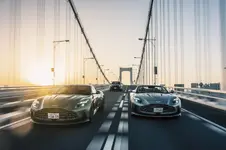 Aston Martin models on Tokyo#8217;s Rainbow Bridge.webp