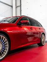 Serious Iron Man vibes from this stunning Alpina B3GT Touring   To complement the striking sp...webp
