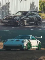 Porsche GT3 RS- Der Inbegriff von Fahrmaschine. Für ein Straßenauto extreme Aerodynamik, die ...webp