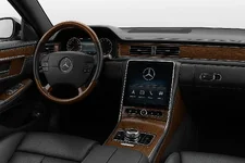 Interior of a modern Mercedes Sclass inspired by W140.webp